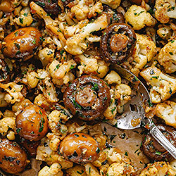 recipe Garlic-Mushrooms-Cauliflower
